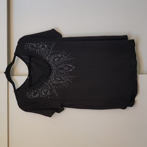 Soft black sparkly top